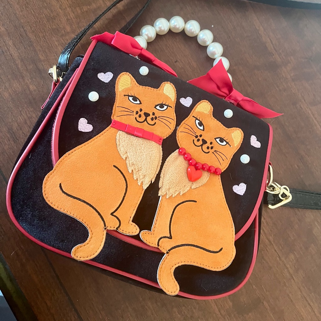 Brand New With Tags Irregular Choice Love Cats Bag